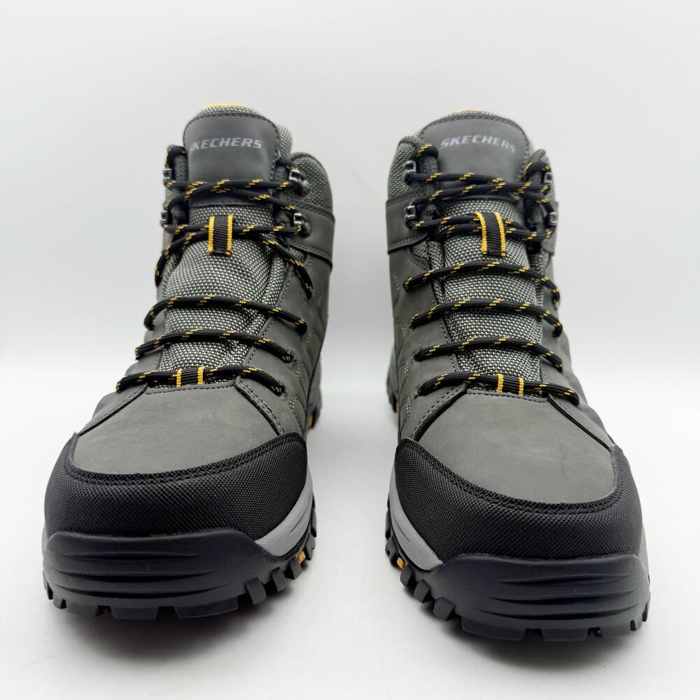 Skechers Mens Relment Daggett Hiking Boots US 9 Grey Water Repellent NIB - Picture 6 of 13